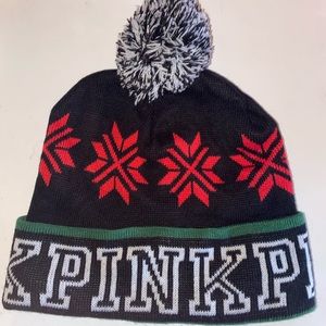 Victoria’s Secret Pink winter Pom Pom hat